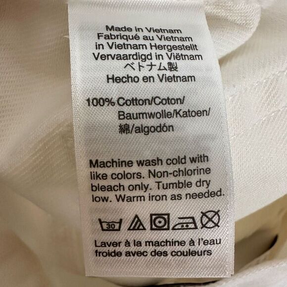 J Crew Denim Mini Skirt Frayed Raw Hem Distressed Size 31 White - Picture 8 of 9